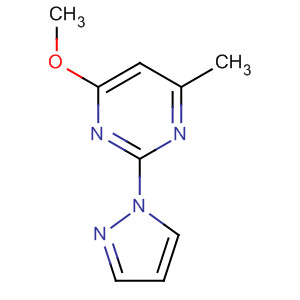 Molecular Structure of 114833-96-4 (Pyrimidine, 4-methoxy-6-methyl-2-(1H-pyrazol-1-yl)-)