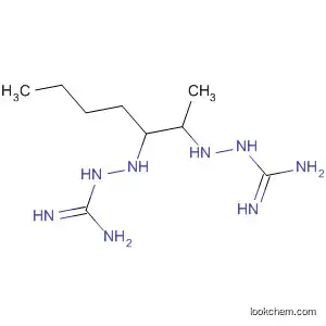 Molecular Structure of 121564-01-0 (Hydrazinecarboximidamide,
2,2'-(1-butyl-2-methyl-1,2-ethanediylidene)bis-)