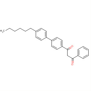 Molecular Structure of 121586-89-8 (1,3-Propanedione, 1-(4'-hexyl[1,1'-biphenyl]-4-yl)-3-phenyl-)