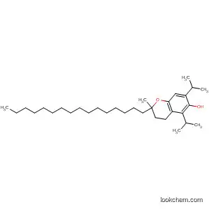 Molecular Structure of 124081-41-0 (2H-1-Benzopyran-6-yloxy,
2-hexadecyl-3,4-dihydro-2-methyl-5,7-bis(1-methylethyl)-)