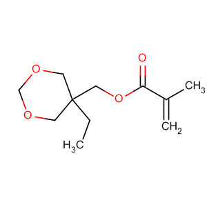 Molecular Structure of 132743-21-6 (2-Propenoic acid, 2-methyl-, (5-ethyl-1,3-dioxan-5-yl)methyl ester)