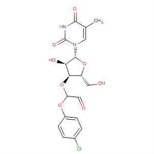 Molecular Structure of 133728-80-0 (Thymidine, 3'-[(4-chlorophenoxy)acetate])