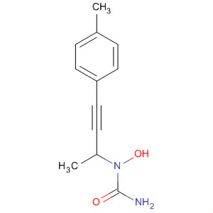 Molecular Structure of 141579-40-0 (Urea, N-hydroxy-N-[1-methyl-3-(4-methylphenyl)-2-propynyl]-)