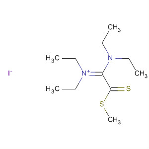 Molecular Structure of 145525-31-1 (Ethanaminium,
N-[1-(diethylamino)-2-(methylthio)-2-thioxoethylidene]-N-ethyl-, iodide)