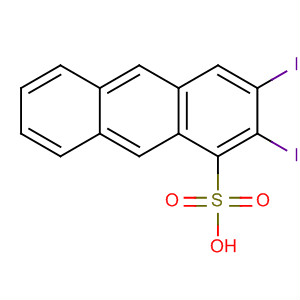 Molecular Structure of 146448-18-2 (Anthracenesulfonic acid, diiodo-)