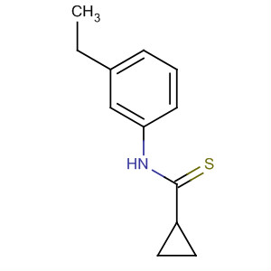 Molecular Structure of 149601-47-8 (Cyclopropanecarbothioamide, N-(3-ethylphenyl)-)