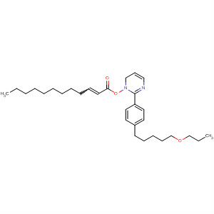 Molecular Structure of 150595-48-5 (2-Dodecenoic acid, 2-[4-(5-propoxypentyl)phenyl]-5-pyrimidinyl ester,
(E)-)