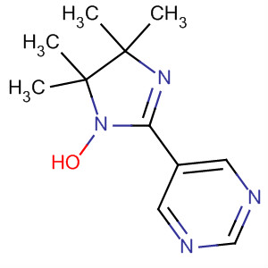 Molecular Structure of 151160-19-9 (1H-Imidazol-1-yloxy, 4,5-dihydro-4,4,5,5-tetramethyl-2-(5-pyrimidinyl)-)