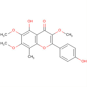 Molecular Structure of 151649-38-6 (4H-1-Benzopyran-4-one,
5-hydroxy-2-(4-hydroxyphenyl)-3,6,7-trimethoxy-8-methyl-)