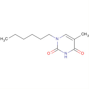 Molecular Structure of 154932-58-8 (2,4(1H,3H)-Pyrimidinedione, 1-hexyl-5-methyl-)