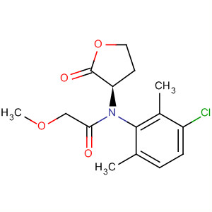 Molecular Structure of 154966-16-2 (Acetamide,
N-(3-chloro-2,6-dimethylphenyl)-2-methoxy-N-(tetrahydro-2-oxo-3-furan
yl)-, (R)-)