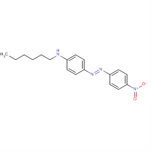 Molecular Structure of 155064-10-1 (Benzenamine, N-hexyl-4-[(1E)-(4-nitrophenyl)azo]-)