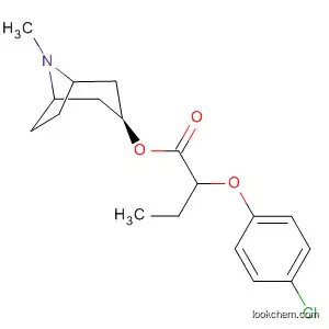 Molecular Structure of 155156-13-1 (Butanoic acid, 2-(4-chlorophenoxy)-,
(3-endo)-8-methyl-8-azabicyclo[3.2.1]oct-3-yl ester, (2S)-)