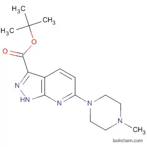 1H-Pyrazolo[3,4-b]pyridine-3-carboxylic acid,
6-(4-methyl-1-piperazinyl)-, 1,1-dimethylethyl ester