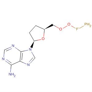 Molecular Structure of 156497-05-1 (Adenosine, 2',3'-dideoxy-, 5'-(hydrogen phosphorofluoridate))