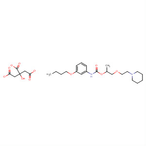 Molecular Structure of 156594-41-1 (Carbamic acid, (3-butoxyphenyl)-,
1-methyl-2-[2-(1-piperidinyl)ethoxy]ethyl ester,
2-hydroxy-1,2,3-propanetricarboxylate (1:1))