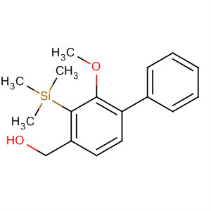Molecular Structure of 156721-52-7 (Benzenemethanol, 2-methoxy-a-phenyl-3-(trimethylsilyl)-, (R)-)
