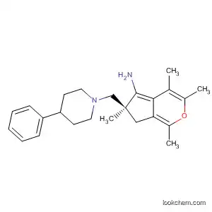 Molecular Structure of 156756-06-8 (5-Benzofuranamine,
2,3-dihydro-2,4,6,7-tetramethyl-2-[(4-phenyl-1-piperidinyl)methyl]-, (2S)-)