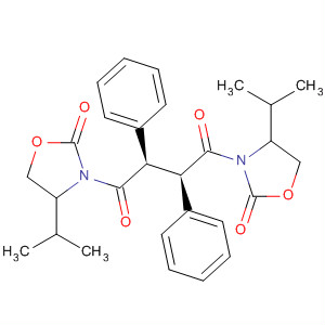Molecular Structure of 161815-07-2 (2-Oxazolidinone,
3,3'-[(2R,3R)-1,4-dioxo-2,3-diphenyl-1,4-butanediyl]bis[4-(1-methylethyl
)-, (4S,4'S)-)