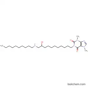 Molecular Structure of 166981-12-0 (1H-Purine-2,6-dione,
1-[11-(decylamino)-10-hydroxyundecyl]-3,7-dihydro-3,7-dimethyl-)