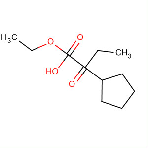 Molecular Structure of 167391-35-7 (Cyclopentanebutanoic acid, 1-hydroxy-b-oxo-, ethyl ester)