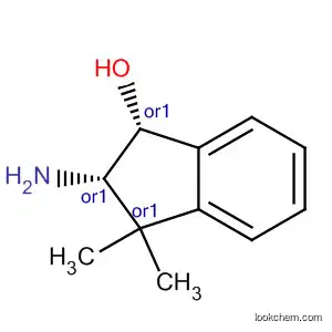 Molecular Structure of 172608-24-1 (1H-Inden-1-ol, 2-amino-2,3-dihydro-3,3-dimethyl-, cis-)