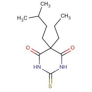 Molecular Structure of 172797-51-2 (4,6(1H,5H)-Pyrimidinedione,
dihydro-5-(3-methylbutyl)-5-propyl-2-thioxo-)