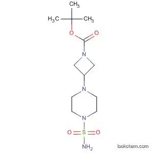 Molecular Structure of 178312-20-4 (1-Azetidinecarboxylic acid, 3-[4-(aminosulfonyl)-1-piperazinyl]-,
1,1-dimethylethyl ester)