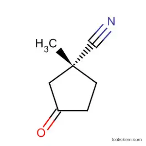 Cyclopentanecarbonitrile, 1-methyl-3-oxo-, (R)-