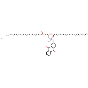 Molecular Structure of 183007-44-5 (2-Anthracenemethanaminium,
N-[2,3-bis[(1-oxohexadecyl)oxy]propyl]-9,10-dihydro-N,N-dimethyl-9,10
-dioxo-, bromide)