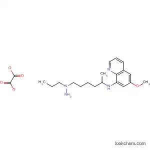 Molecular Structure of 183448-03-5 (8-Quinolinamine, 6-methoxy-N-[1-methyl-5-(2-propylhydrazino)pentyl]-,
ethanedioate (1:1))