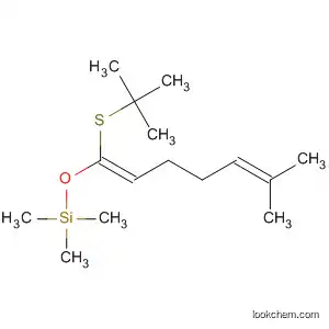 Molecular Structure of 183560-73-8 (Silane,
[[1-[(1,1-dimethylethyl)thio]-6-methyl-1,5-heptadienyl]oxy]trimethyl-, (Z)-)