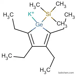 Molecular Structure of 183609-78-1 (Potassium, [2,3,4,5-tetraethyl-1-(trimethylsilyl)-1H-germol-1-yl]-)