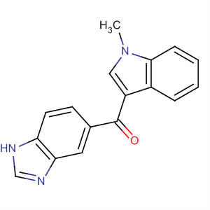 Molecular Structure of 183613-77-6 (Methanone, 1H-benzimidazol-5-yl(1-methyl-1H-indol-3-yl)-)
