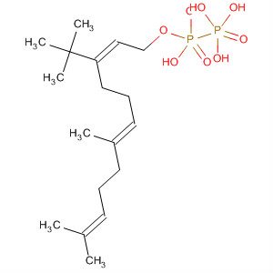 Molecular Structure of 183617-70-1 (Diphosphoric acid,
mono[(2Z,6E)-3-(1,1-dimethylethyl)-7,11-dimethyl-2,6,10-dodecatrienyl]
ester)