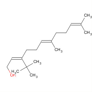Molecular Structure of 183617-75-6 (2,6,10-Dodecatrien-1-ol, 3-(1,1-dimethylethyl)-7,11-dimethyl-, (2Z,6E)-)