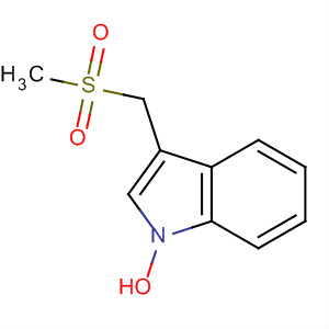Molecular Structure of 183621-67-2 (1H-Indole, 1-hydroxy-3-[(methylsulfonyl)methyl]-)