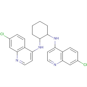 Molecular Structure of 183625-21-0 (1,2-Cyclohexanediamine, N,N'-bis(7-chloro-4-quinolinyl)-, cis-)