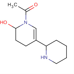 Pyridine, 1-acetyl-1,2,3,4-tetrahydrohydroxy-5-(2-piperidinyl)-, (R)-