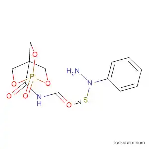 Molecular Structure of 183658-77-7 (2,6,7-Trioxa-1-phosphabicyclo[2.2.2]octane-4-carboxamide,
N-[(2-phenylhydrazino)thioxomethyl]-, 1-oxide)
