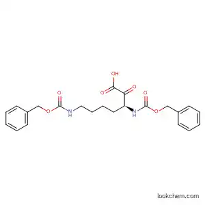 Molecular Structure of 183660-45-9 (Heptanoic acid, 2-oxo-3,7-bis[[(phenylmethoxy)carbonyl]amino]-, (S)-)