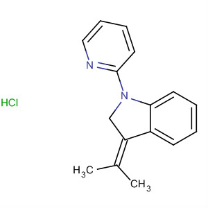 Molecular Structure of 183665-05-6 (1H-Indole, 2,3-dihydro-3-(1-methylethylidene)-1-(2-pyridinyl)-,
monohydrochloride)