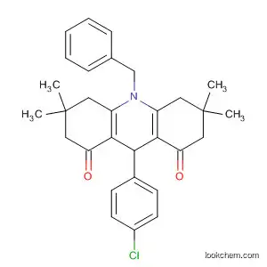 Molecular Structure of 183737-76-0 (1,8(2H,5H)-Acridinedione,
9-(4-chlorophenyl)-3,4,6,7,9,10-hexahydro-3,3,6,6-tetramethyl-10-(phen
ylmethyl)-)