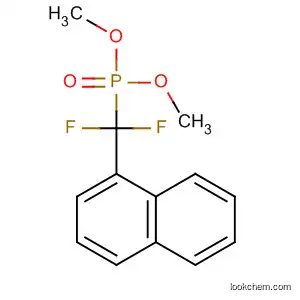 Molecular Structure of 183882-31-7 (Phosphonic acid, (difluoro-1-naphthalenylmethyl)-, dimethyl ester)