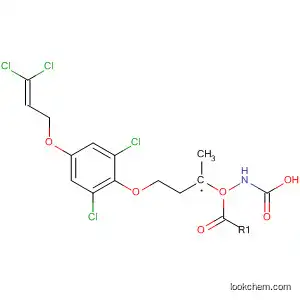 Molecular Structure of 184343-99-5 (Carbamic acid,
[3-[2,6-dichloro-4-[(3,3-dichloro-2-propenyl)oxy]phenoxy]propyl]-, methyl
ester)