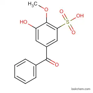 Molecular Structure of 184426-52-6 (Benzenesulfonic acid, 5-benzoyl-3-hydroxy-2-methoxy-)