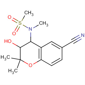 Methanesulfonamide, N-(6-cyano-3,4-dihydro-3-hydroxy-2,2-dimethyl-2H-1-benzopyran-4-yl)- N-methyl-, trans-