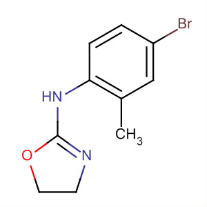 Molecular Structure of 184688-45-7 (2-Oxazolamine, N-(4-bromo-2-methylphenyl)-4,5-dihydro-)