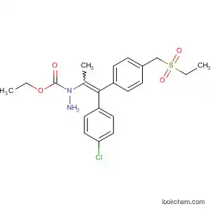 Hydrazinecarboxylic acid,
[(4-chlorophenyl)[4-[(ethylsulfonyl)methyl]phenyl]methylene]ethyl-, ethyl
ester