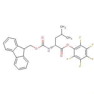 Molecular Structure of 184840-63-9 (D-Leucine, N-[(9H-fluoren-9-ylmethoxy)carbonyl]-, pentafluorophenyl
ester)